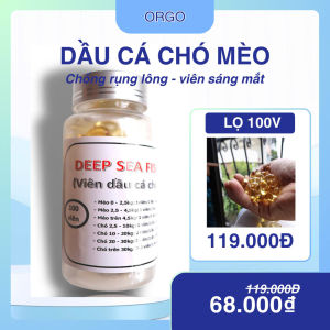 Dầu cá cho chó mèo giảm rụng lông (Lọ 100 viên)