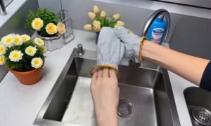 1Pc Steel Wire Kitchen Dishwashing Gloves - Wire Mesh Gloves For Washing Dishes Heavy-Duty Dishwashing Scrubber Muffs For Pot Scrubbing Tile Counter Wall Women Men Housewife Mother Grandma
