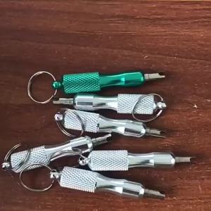 WH MIOSHOP Tire Repair Screwdriver Universal Stainless Steel Tire Valve Wrench High Quality with Key Ring Antirust Tyre Valve Core Remover Tool For Car Motorcycle