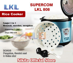 NIKITA Rice Cooker 808 – Magic Com LKL 3in1 | 1.8L | Teflon Anti Lengket | Pemanas 3D |  Nasi Pulen