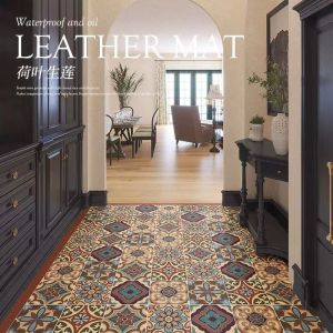 Keset Karpet Lantai Aesthetic Bahan Kulit dan Anti Kusut /Karpet Kamar Tidur/Karpet Ruang Tamu/Keset Dapur Panjang Anti Slip/Keset Kamar Mandi/Keset Kaki/Keset Kamar Tidur/Keset Anti Slip/Keset Pintu Masuk/Keset Anti Kotor/Keset Lantai Kulit Custom - P14