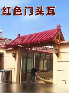 ประตูใหม่สไตล์จีนโบราณ ประตูทาวเวอร์แบบรวม หัวประตู ชายคา ศาลา ทางเดิน ลาน กระเบื้องด้านบน