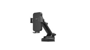 Bracketron PwrUp 15W Qi Wireless Car Charger Holder Vent & Dash Automatic clamping phone holder with 15W Qi fast charging telescoping arm and USB-C cable included