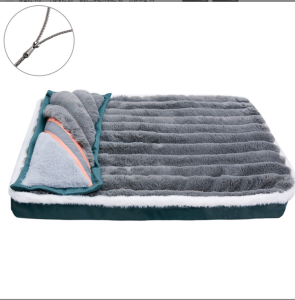 "SG seller" Pet Bed Mattress for Cat Dog Bed Pet Mat Blanket with Pillow Machine Washable Comfortable and Safety arge Dog Bed Crate Pad Mat Washable Mattress Anti Slip Cushion for Pets Sleeping