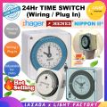 HAGER EH711 24hrs Analog Timer Switch 24 hours Long Wiring / Plug In Time Switch Reserve Timer. 