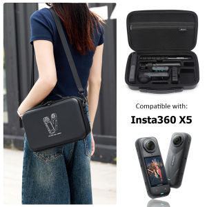 Compatible with Insta360 X4 Bag (85cm Invisible Selfie Stick with Sleeve) Action Camera Portable Storage Bag Shockproof Protective Case