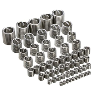60pcs Steel Wire Thread Inserts Mechanical Engineering Thread Solution for Enhances Thread Strength & Easy Installation