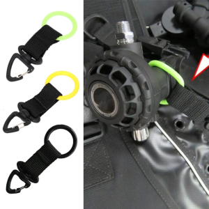 Scuba Lặn Bạch Tuộc 2nd Vải Ống Miệng kẹp giữ backplate Móc Cho Bộ điều chỉnh bình khí nén Phụ Kiện