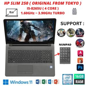 GAMING HP 250 G7 ORIGINAL JAPAN I5-8TH 4CORE 16GB RAM 512GB BIG SCREEN 15.5INCH WINDOW 11 LAPTOP