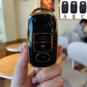 Perodua Case Sarung Kunci Key Cover Holder Keychain Protector For Perodua Ativa/Alza/Axia 2023-2024/Myvi 2022-2024 Remote Key Case