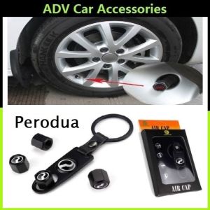 Styling Perodua Car Wheel Tire Tyre Valve Stem Air Caps Car Cover 4Pcs/Set