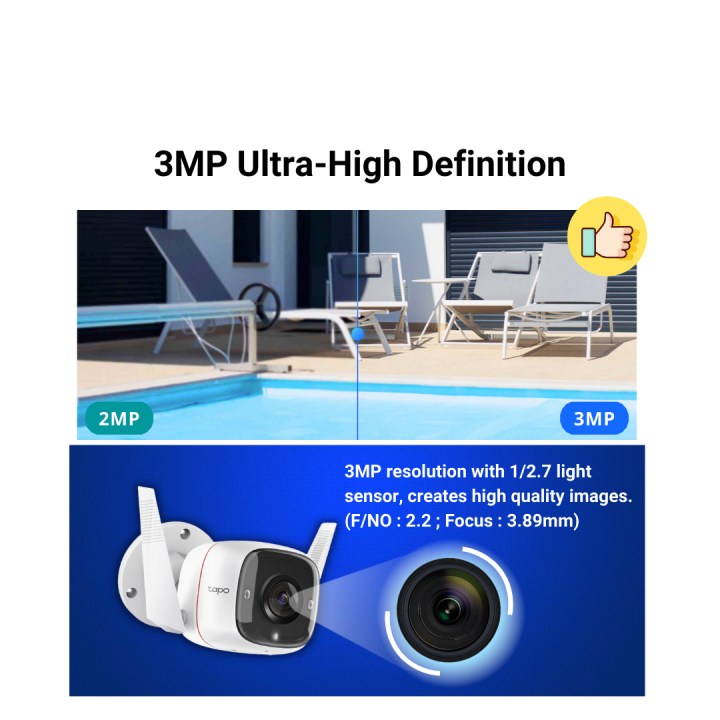 TP-Link%20Tapo%20C310%20(1/2%20pcs)%20Kamera%20CCTV%20Luar%20Ruangan%202K%203MP%20HD%20Wi-Fi%20Sertifikasi-IP66%20Kamera%20Keamanan%20IP%20Tahan%20Cuaca%20Tampilan%20Malam%20Kamera%20Pengawasan%20Audio%202%20Arah%20TP%20Link%20-%20Image%204