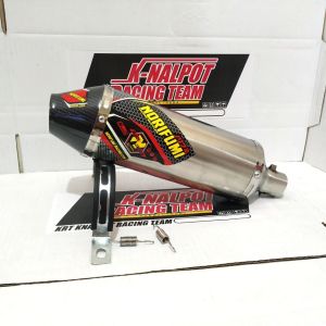 KNALPOT NORIFUMI ROCKET 4 UJUNG KARBON KLX CRF DTRACKER SUPERMOTO TRAIL MODIF RACING