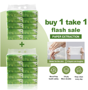 【BUY 1 TAKE 1 】Ecoplanet Tissue Reveuse Tissue Hanging Wall Tissue Household Hand Paper Air Cushion Toilet Paper pulldown tissue