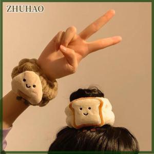 ZHUHAO Spa Headband dây đeo cổ tay để rửa mặt lông cừu chăm sóc da bánh mì nướng tóc ban nhạc cổ tay còng cho phụ nữ cô gái trang điểm