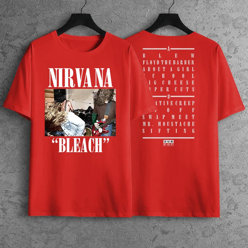 Nirvana bleach shirt, Men's Fashion, Tops & Sets, Tshirts & Polo Shirts on  Carousell