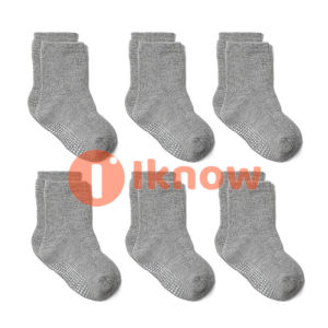 I know 6 Pairs Baby Non Slip Socks Toddler Grip Newborn Non Skid Kids Boy Girls Infants