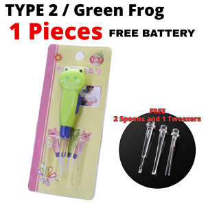 Baby Care Ear Cleaner LED Flashlight Earpick Earwax Remover Pengorek Telinga Lembut dengan Lampu LED 婴儿宝宝挖耳朵清洁带灯