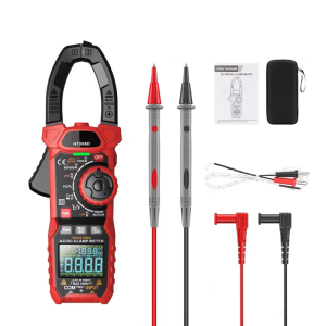 HT208D Professional 6000 Counts Clamp Meter Set for Measuring Current Voltages Temperature and More in Various Setting