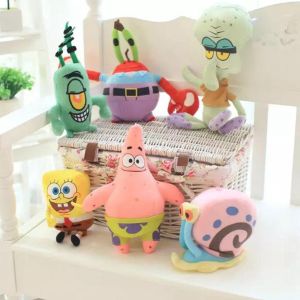 TANFU Birthday Present Cute kawaii Bed Pillow Cartoon Anime Peripheral Doll Toys Anime Figures Anime Plush Toy SpongeBob Plush Doll Patrick Star Stuffed Toy Stuffed Animal Doll