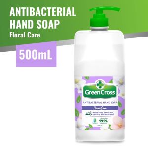 GreenCross (Floral Care) Antibacterial Handwash Liquid Hand Soap Pump Green Cross - 500 mL