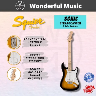 Squier Sonic Stratocaster Electric Guitar 2-Color Sunburst