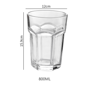 FCOversized Wine Glass Belgian Beer Mug Bar Large-capacity Hexagonal Juice Cup