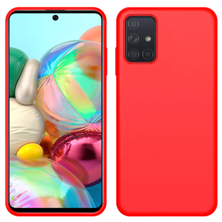 Galaxy A71 Case, WindCase Slim Liquid Silicone Soft Gel Rubber