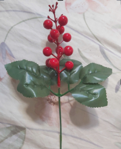 Cây cành cherry nhựa cắm bình trang trí  điểm bó hoa hộp quà