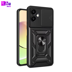Case Samsung Galaxy A06 Military Slide Camera Premium Grade Ring Magnetic Armor Kick Stand