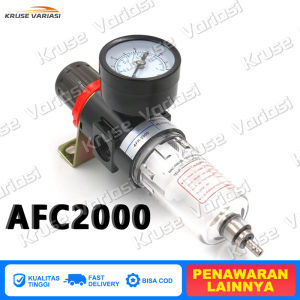 Air Filter Regulator Compressor Kompresor Angin Sambungan Selang SM PM Afc2000 1/4 Filter Spray Gun