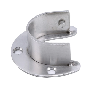 Wardrobe Bracket Heavy Duty Stainless Steel Rod Socket Flange Rod Holder / Shower Curtain Closet Rod End Support TOLUS