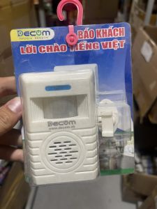 Báo khách cảm ứng hồng ngoại Báo khách không dây tiếng việt dùng báo trộm chống trộm còi hú báo trộm Decom