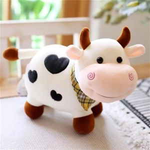 IPIE2 Birthday Gift Cartoon Smile Cow Soft For Girls Stuffed Toy Animal Plush Doll Cattle Plush Toy Bull Plush Doll Cow Plush Toy