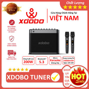 Loa Karaoke Bluetooth 5.3 XDOBO TUNER Công Suất 200W Chống Nước IPX5 Hỗ Trợ Hát Karaoke Thẻ TF USB Jack AUX 6.5mm - Bảo hành chính hãng 12 tháng