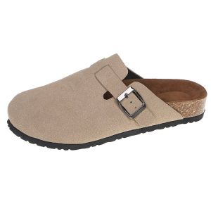 [FreeShipping] Summer new womens flat casual slip-on mules for outdoor wear frosted and unique womens shoes