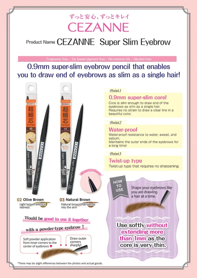 Cezanne] Super Slim Eyebrow | Lazada Singapore