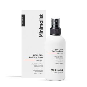 Xịt Axit Hypochlorous Tối Giản Dùng Cho Mặt & Cơ Thể    Thuốc xịt kháng khuẩn cho mặt giúp giảm mụn chàm và đỏ da    Giảm kích ứng & làm sạch da sau khi tập luyện    6.76 fl oz