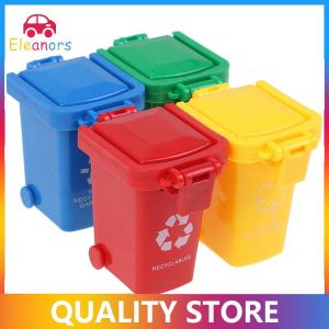[Eleanor] Kid 4pcs set Trash Can Toy Garbage Truck Cans Curbside Vehicle Bin Toys