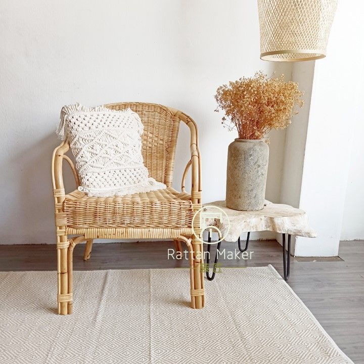 Rattan Chair Handmade Handcrafted Local Rattan Maker Manau Rattan