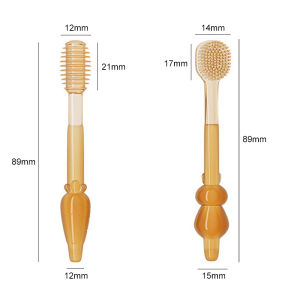 3 in 1 Toddler Toothbrush Soft Silicone Baby Toothbrush Tung Cup Set Infant Rubber Teeth Brushes Tooth Brush Berus 0-18M