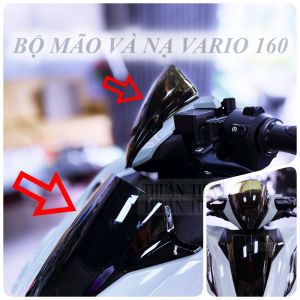 BẢNG SỐ LIỀN XE NẠ VARIO KIỂU INDO ĐEN BÓNG VÀ ĐEN MỜ CAO CẤP ÔM KHÍCH KHÔNG XUYÊN BỎ PAS 160