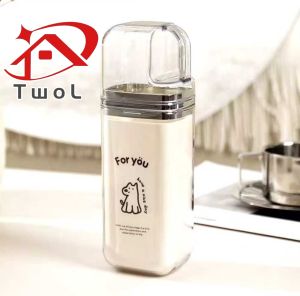 TWOL SHOP Stock no.293,3-in-1 Travel Plastic Toothbrush Storage Box Business Trip Drinking Water Wash Cup Set