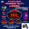 Stoplamp Running Text Animasi Vixion NVL Lampu LED Stop Rem Belakang Variasi Motor. 