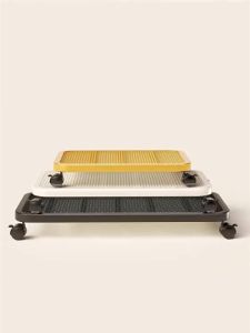 Mobile Plant Pot Stand - Flower Rack Tray with Wheels Trolley Plate Pallet Storage Rack Cargo Handling Platform for Bedroom Living Room Office and Everyday Use Easy to Store Easy to Use