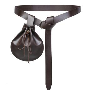 Historical Waist Belt And Purse Set Roleplay Accessory For Nordic Cosplay And Renaissance Festival Dressingup