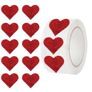 NAELIN Giấy Nhãn dán hình trái tim Tự dính Hình trái tim Nhãn dán trang trí  25cm Nhãn bao bì Chúc mừng ngày Valentine