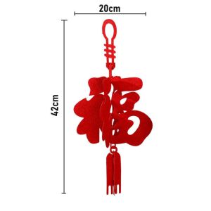 YESPERY 2Pcs Red Paper Honeycomb Ball Lantern Traditional Good Luck 2025 Chinese New Year Lantern Blessing Tassels Lantern Spring Festival Supplies