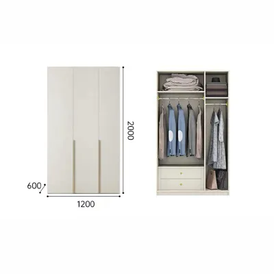 🇸🇬SG Seller🇸🇬LILY Modular 18mm Thick E0 Solid Plywood 2|3|4 Doors Wardrobe 12 Months Warranty