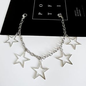 GOOTRADES บุคลิกภาพที่ดี รองเท้าบู๊ตหัวเข็มขัด หรูหราเบาๆ เสน่ห์พู่ห้อย อุปกรณ์เสริมรองเท้า อุปกรณ์ตกแต่งรองเท้า สแตนเลสสตีลไร้สนิม ตกแต่งโซ่บูท รองเท้าบู๊ต